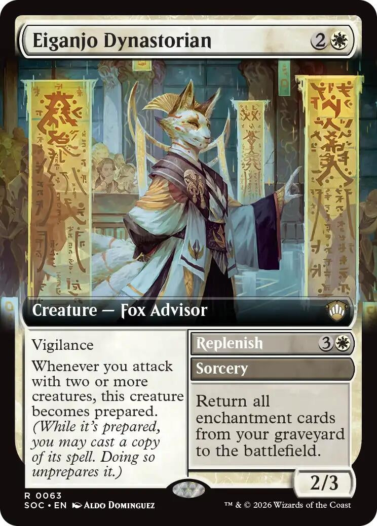 Image for Eiganjo Dynastorian (Extended Art) [63] - Magic: The Gathering