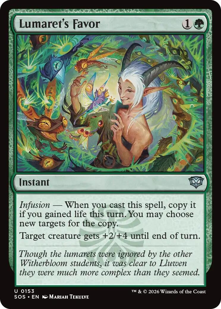 Image for Lumaret's Favor [153] - Magic: The Gathering