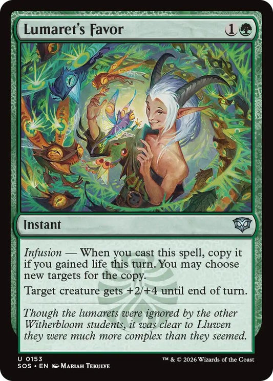 Image for Lumaret's Favor [153] - Magic: The Gathering