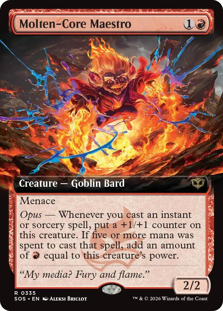 Image for Molten-Core Maestro (Extended Art) [335] - Magic: The Gathering