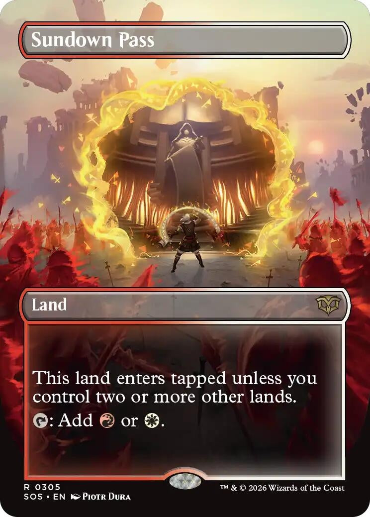 Image for Sundown Pass (Borderless) [305] - Magic: The Gathering