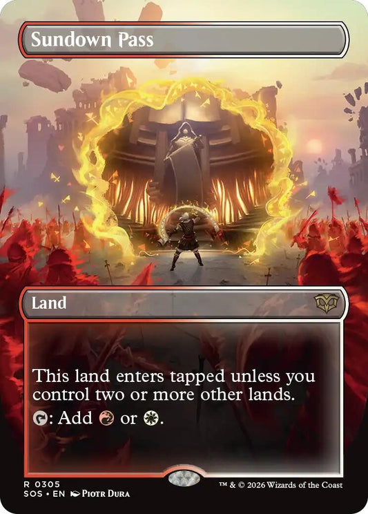Image for Sundown Pass (Borderless) [305] - Magic: The Gathering