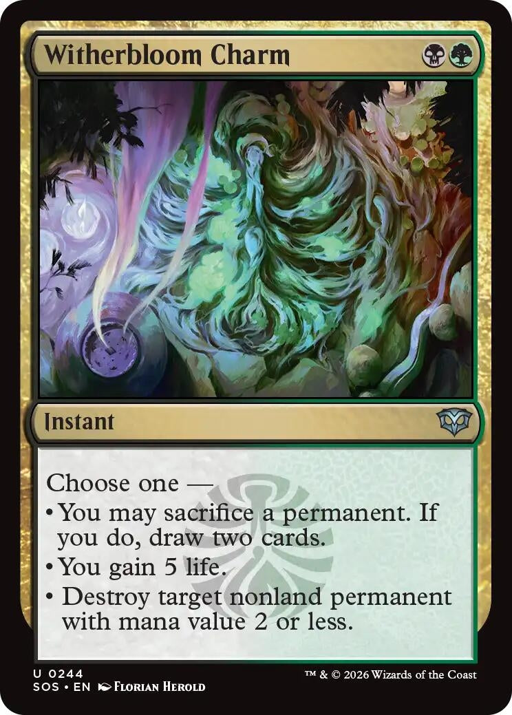 Image for Witherbloom Charm [244] - Magic: The Gathering