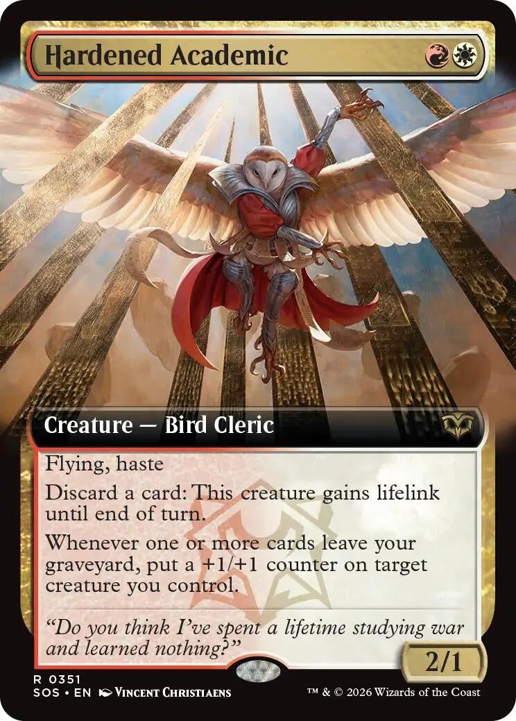 Image for Hardened Academic (Extended Art) [351] - Magic: The Gathering