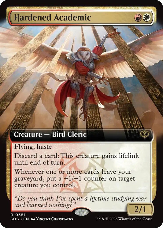 Image for Hardened Academic (Extended Art) [351] - Magic: The Gathering