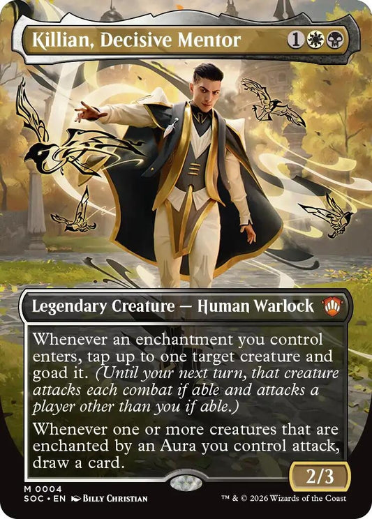 Image for Killian, Decisive Mentor (Borderless) [4] - Magic: The Gathering