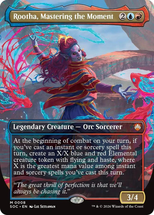 Image for Rootha, Mastering the Moment (Borderless) [8] - Magic: The Gathering