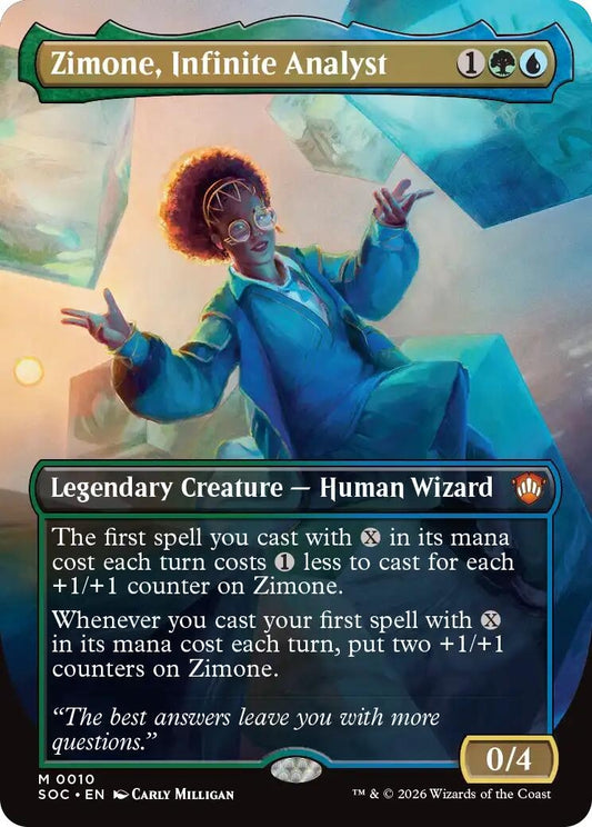 Image for Zimone, Infinite Analyst (Borderless) [10] - Magic: The Gathering