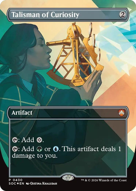 Image for Talisman of Curiosity (Borderless) [430] - Magic: The Gathering