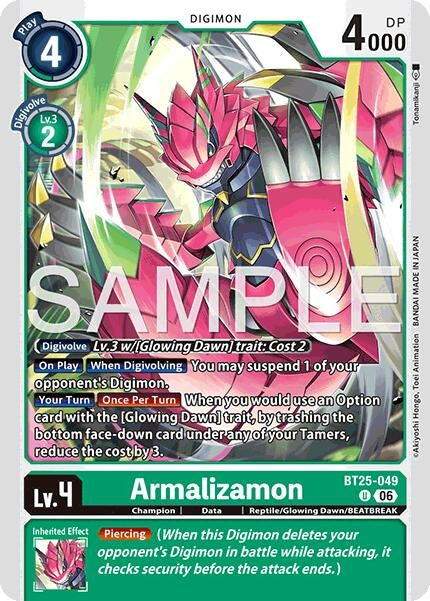 Image for Armalizamon [BT25-049 U] - Digimon Card Game