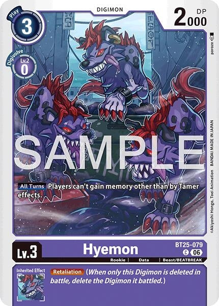 Image for Hyemon [BT25-079 C] - Digimon Card Game