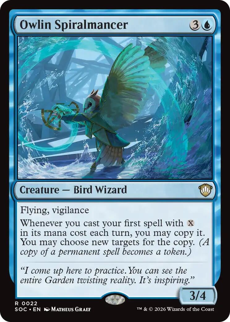 Image for Owlin Spiralmancer [22] - Magic: The Gathering