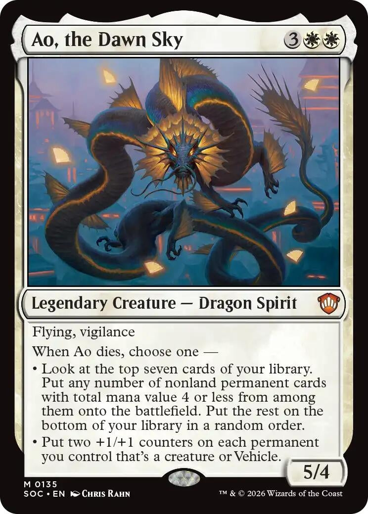 Image for Ao, the Dawn Sky [135] - Magic: The Gathering