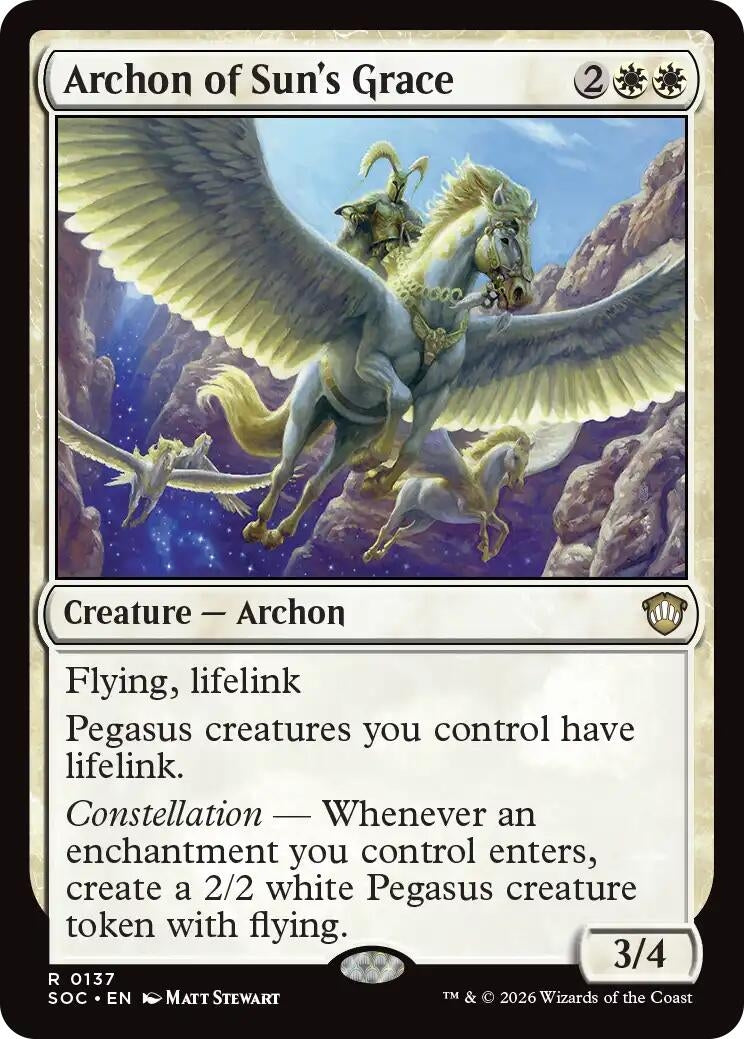 Image for Archon of Sun's Grace [137] - Magic: The Gathering