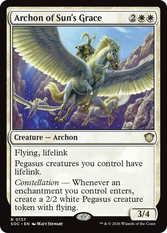 Image for Archon of Sun's Grace [137] - Magic: The Gathering