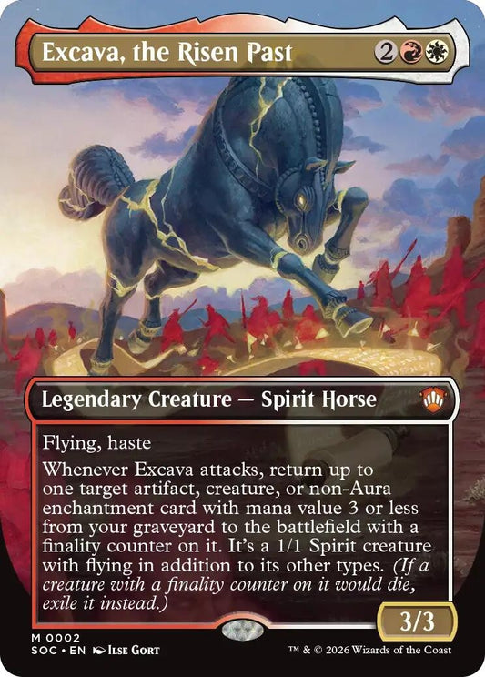 Image for Excava, the Risen Past (Borderless) [2] - Magic: The Gathering