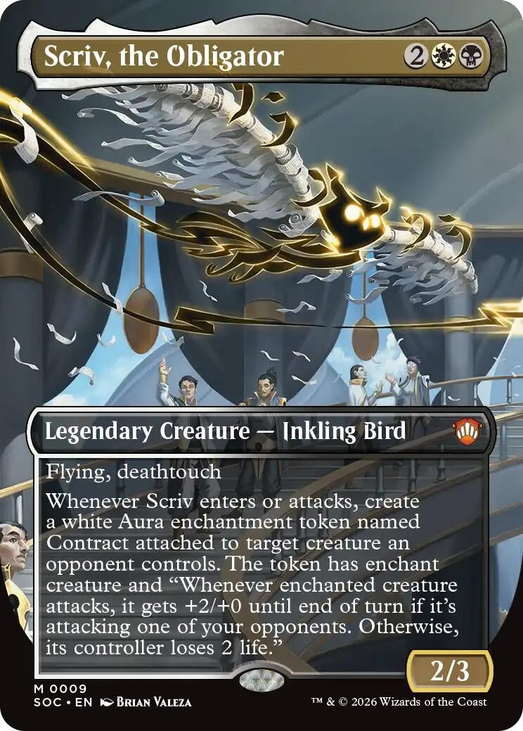 Image for Scriv, the Obligator (Borderless) [9] - Magic: The Gathering