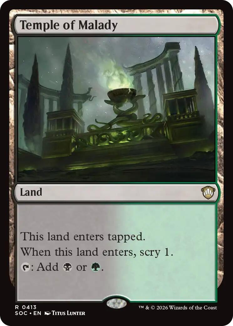 Image for Temple of Malady [413] - Magic: The Gathering
