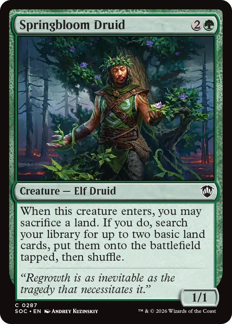 Image for Springbloom Druid [287] - Magic: The Gathering