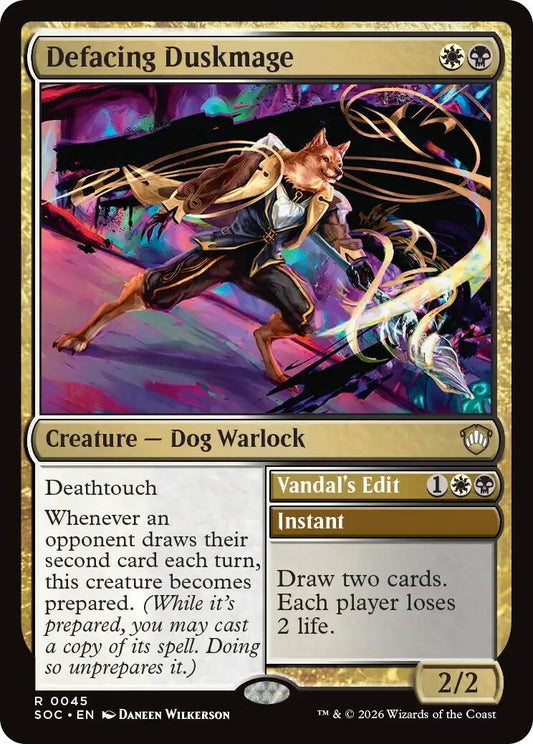 Image for Defacing Duskmage [45] - Magic: The Gathering