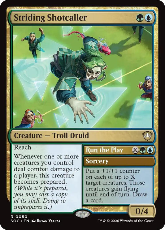 Image for Striding Shotcaller [50] - Magic: The Gathering
