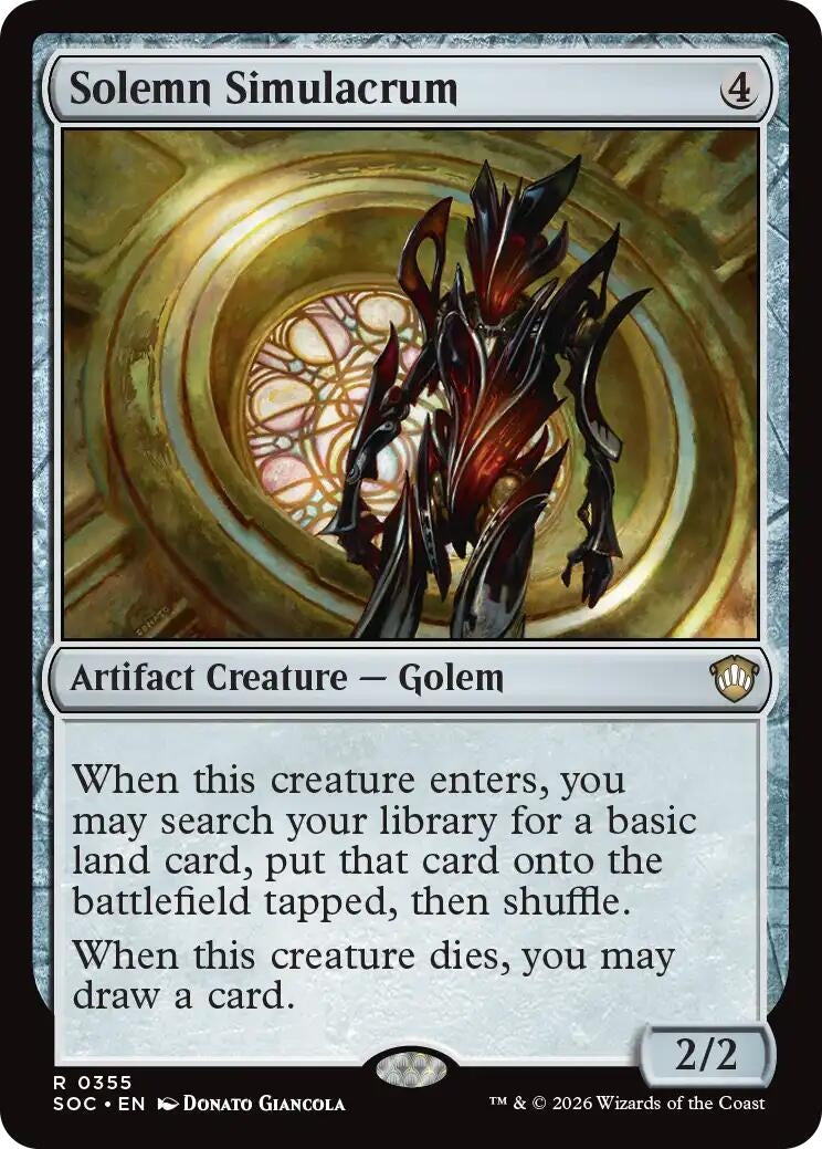 Image for Solemn Simulacrum [355] - Magic: The Gathering