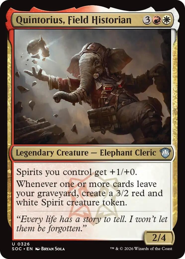 Image for Quintorius, Field Historian [326] - Magic: The Gathering