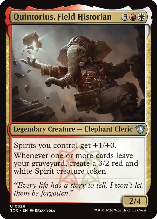 Image for Quintorius, Field Historian [326] - Magic: The Gathering