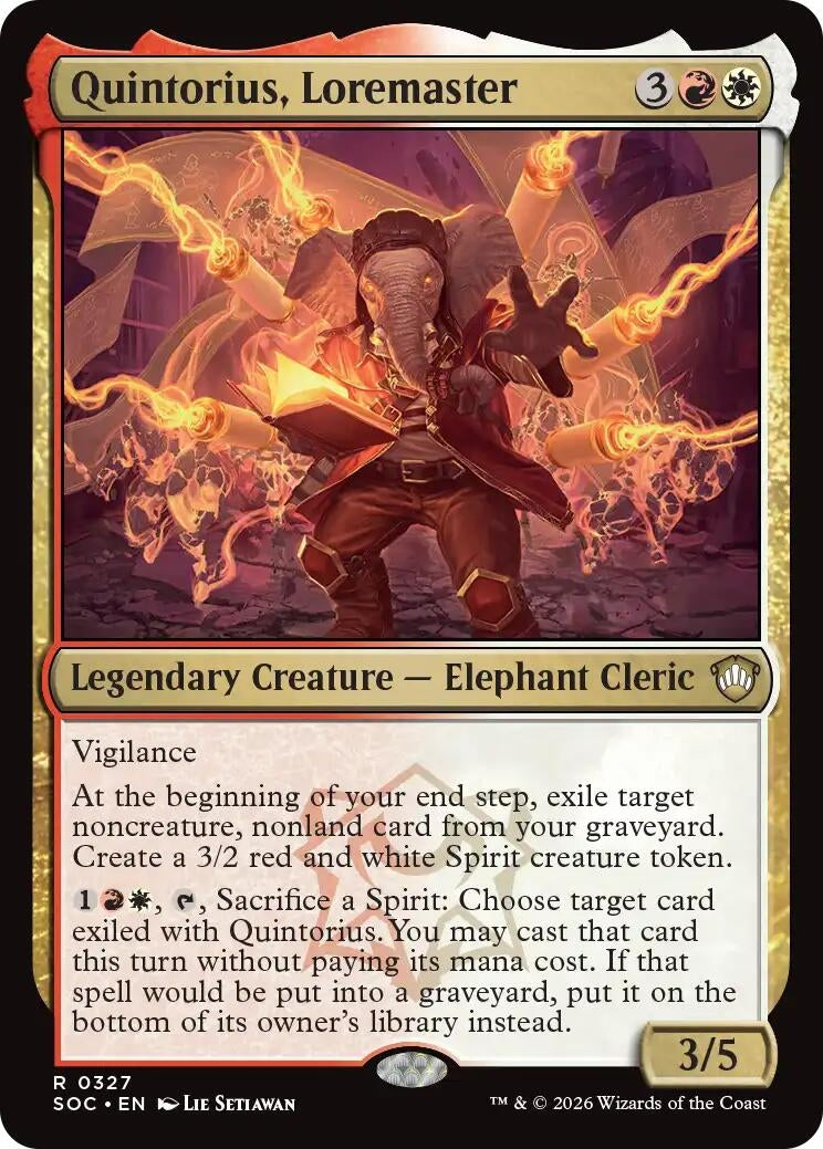Image for Quintorius, Loremaster [327] - Magic: The Gathering