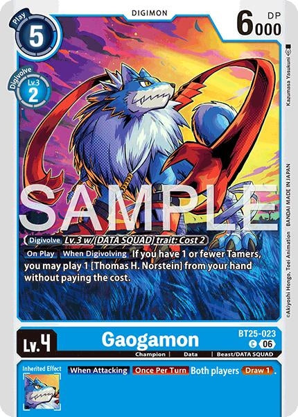 Image for Gaogamon [BT25-023 C] - Digimon Card Game