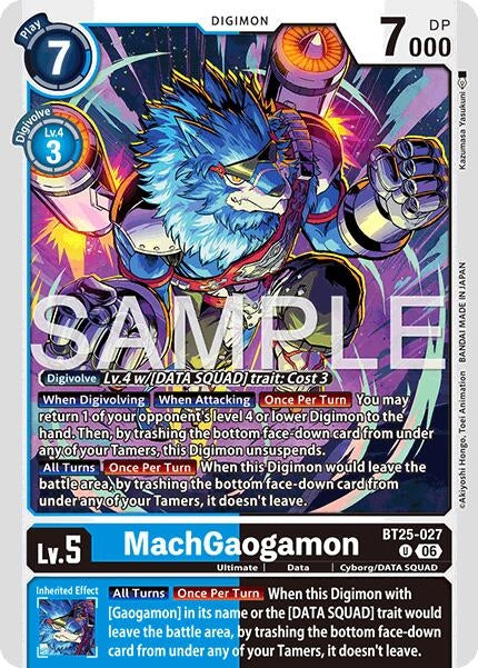 Image for MachGaogamon [BT25-027 U] - Digimon Card Game