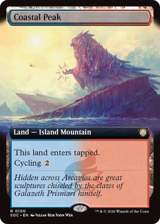 Image for Coastal Peak (Extended Art) [100] - Magic: The Gathering