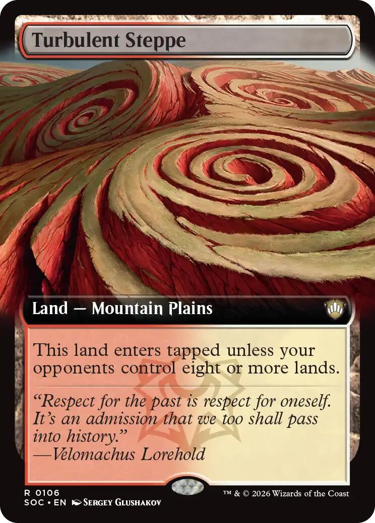 Image for Turbulent Steppe (Extended Art) [106] - Magic: The Gathering