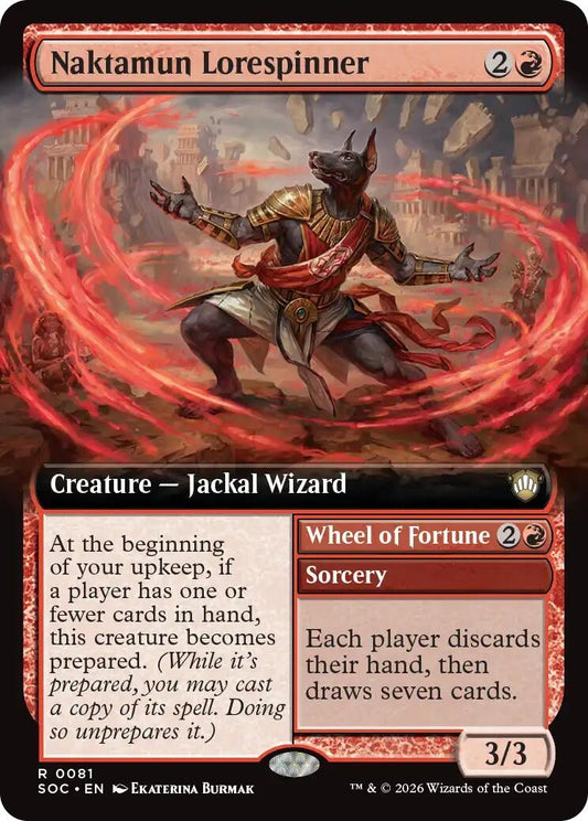 Image for Naktamun Lorespinner (Extended Art) [81] - Magic: The Gathering