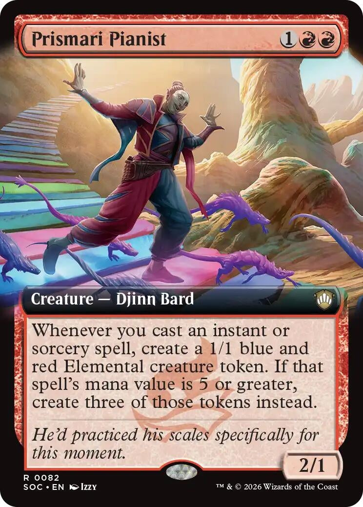 Image for Prismari Pianist (Extended Art) [82] - Magic: The Gathering