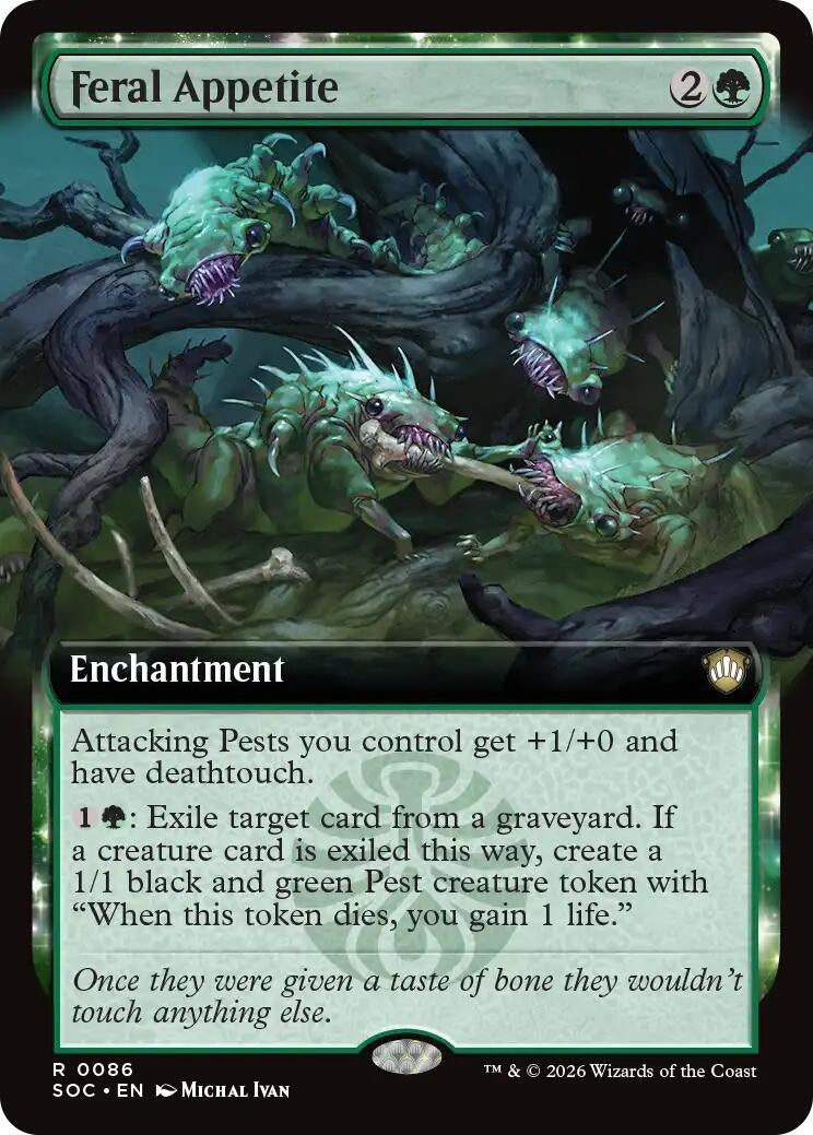 Image for Feral Appetite (Extended Art) [86] - Magic: The Gathering