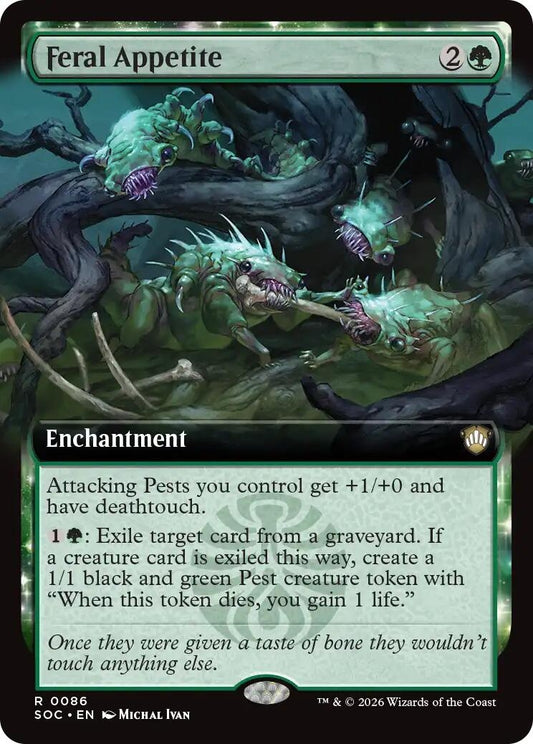 Image for Feral Appetite (Extended Art) [86] - Magic: The Gathering