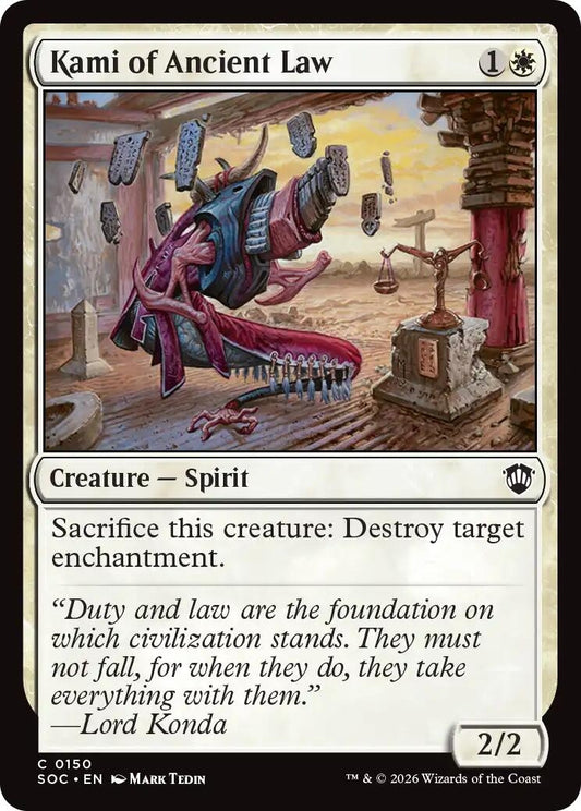 Image for Kami of Ancient Law [150] - Magic: The Gathering