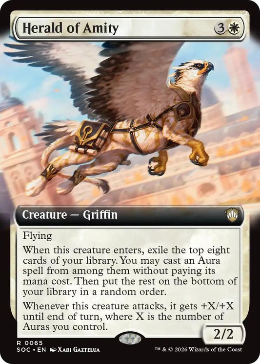 Image for Herald of Amity (Extended Art) [65] - Magic: The Gathering