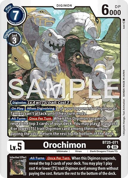 Image for Orochimon [BT25-071 U] - Digimon Card Game