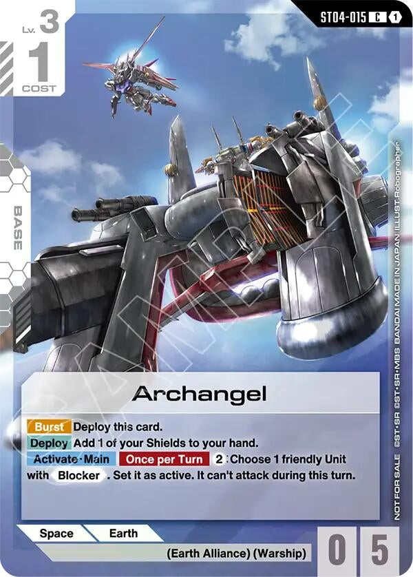 Image for Archangel (Store Tournament Participant Pack 04) [ST04-015] - Gundam Card Game