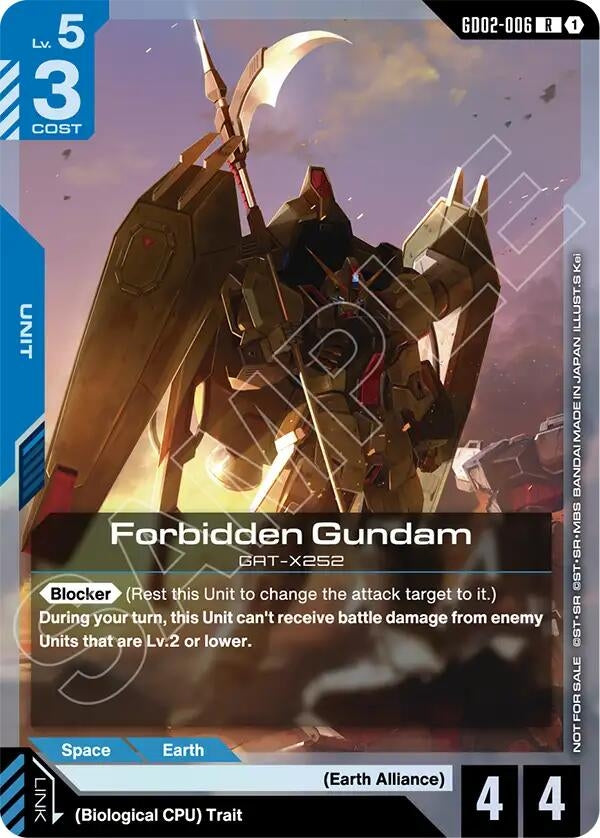 Image for Forbidden Gundam (Store Tournament Participant Pack 04) [GD02-006] - Gundam Card Game
