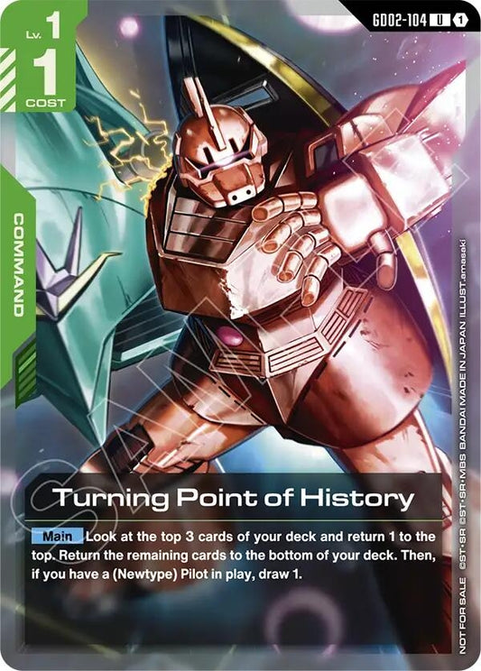 Image for Turning Point of History (Store Tournament Participant Pack 04) [GD02-104] - Gundam Card Game