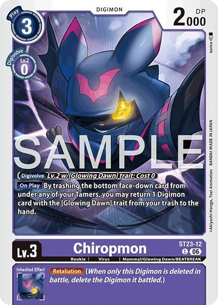 Image for Chiropmon [ST23-12 C] - Digimon Card Game