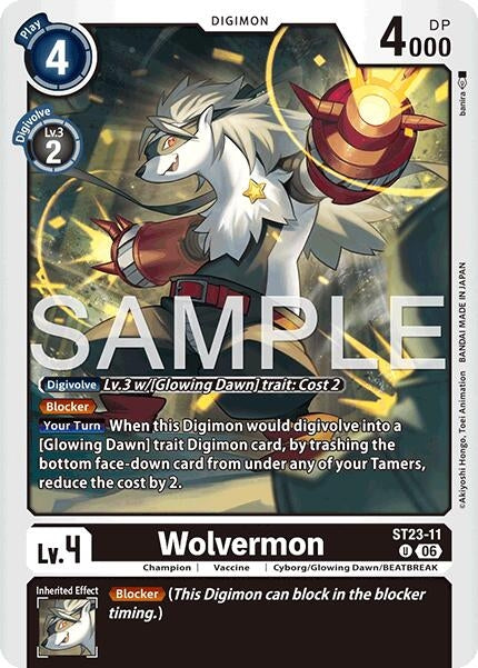 Image for Wolvermon [ST23-11 U] - Digimon Card Game