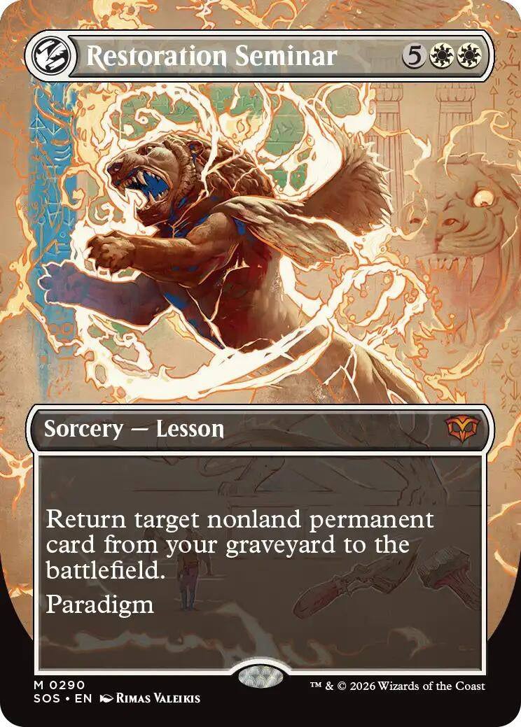 Image for Restoration Seminar (Borderless) [290] - Magic: The Gathering