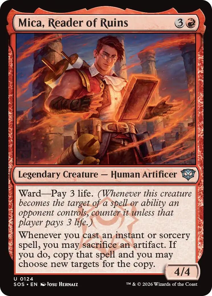 Image for Mica, Reader of Ruins [124] - Magic: The Gathering