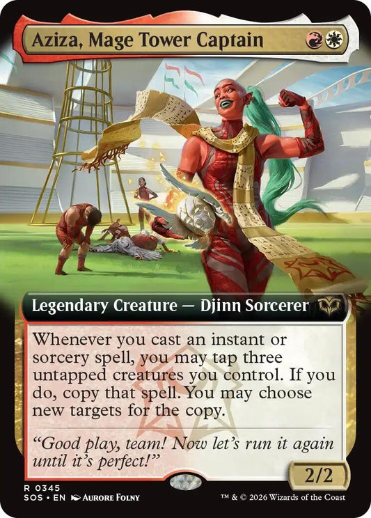 Image for Aziza, Mage Tower Captain (Extended Art) [345] - Magic: The Gathering