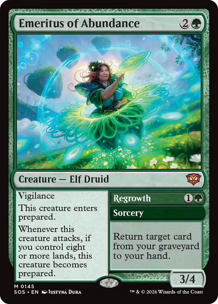 Image for Emeritus of Abundance [145] - Magic: The Gathering
