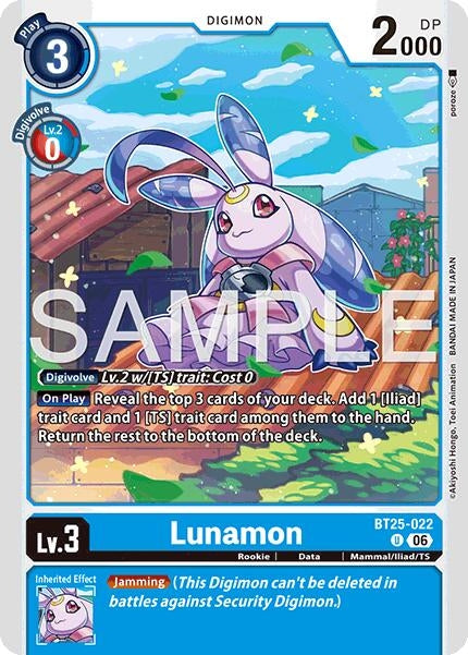Image for Lunamon [BT25-022 U] - Digimon Card Game
